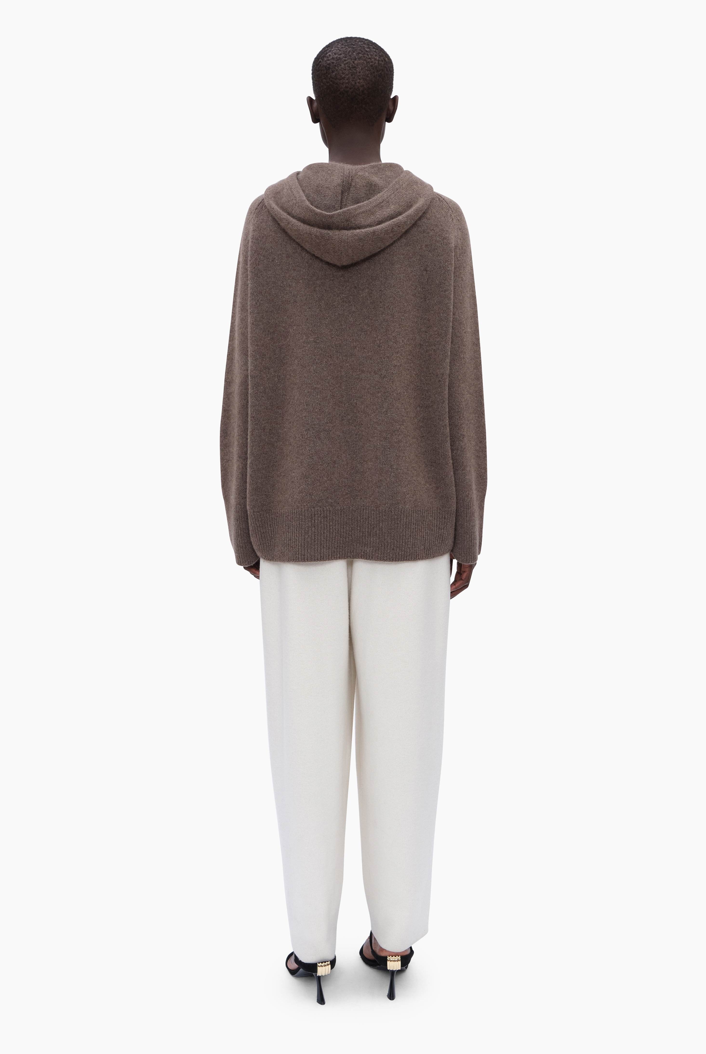 Rosalie cashmere Hoodie - Mushroom