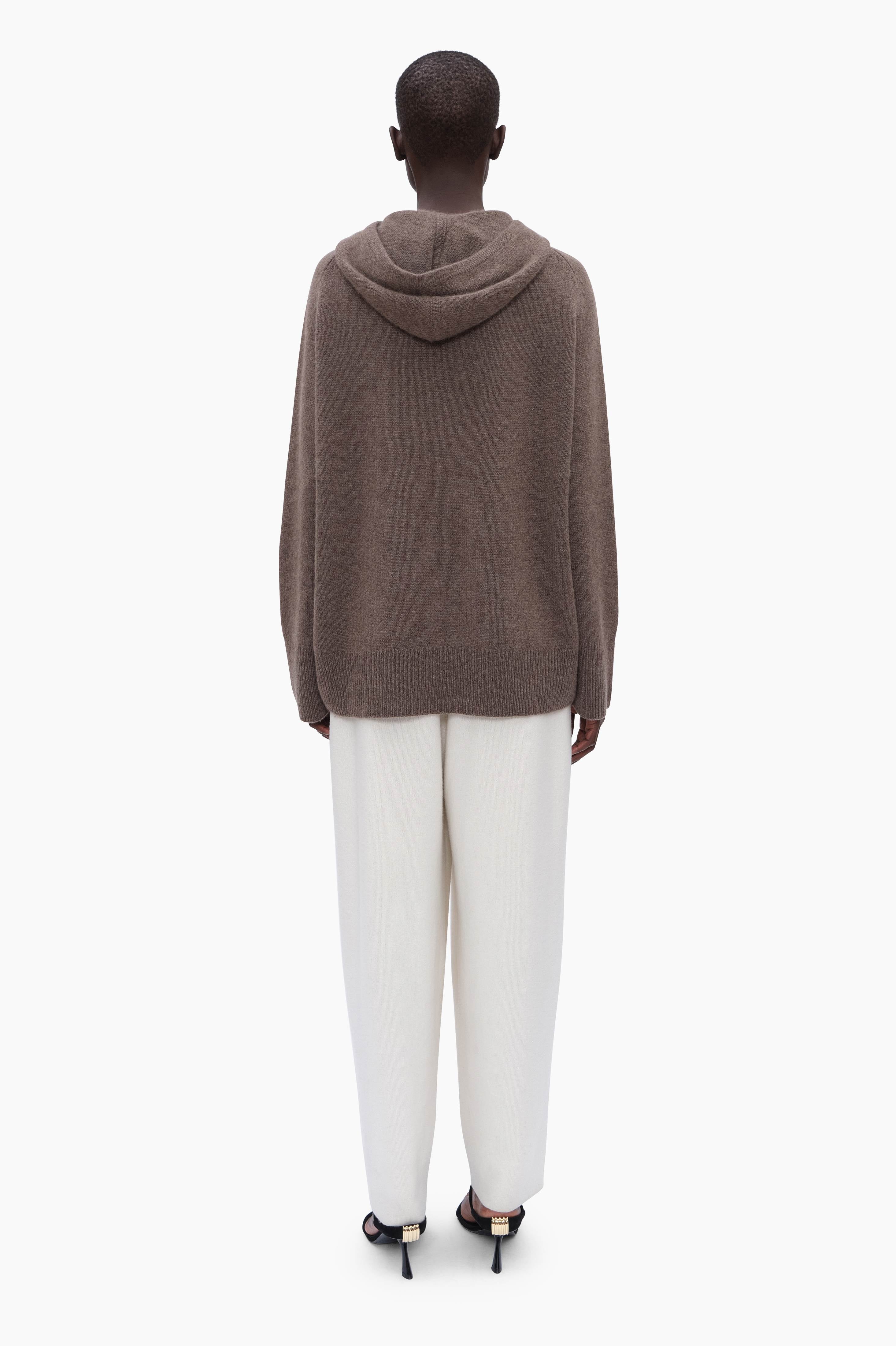 Rosalie cashmere Hoodie - Mushroom