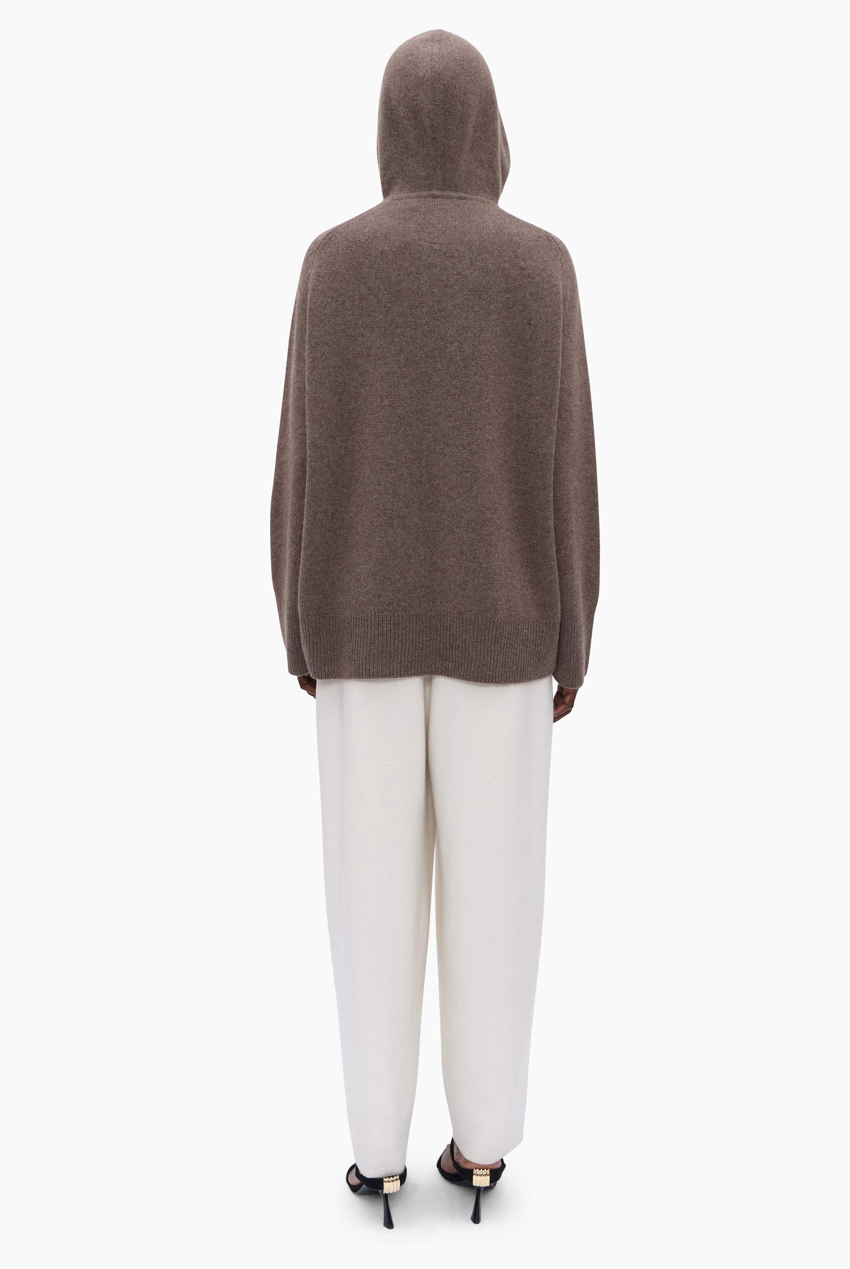Rosalie cashmere Hoodie - Mushroom