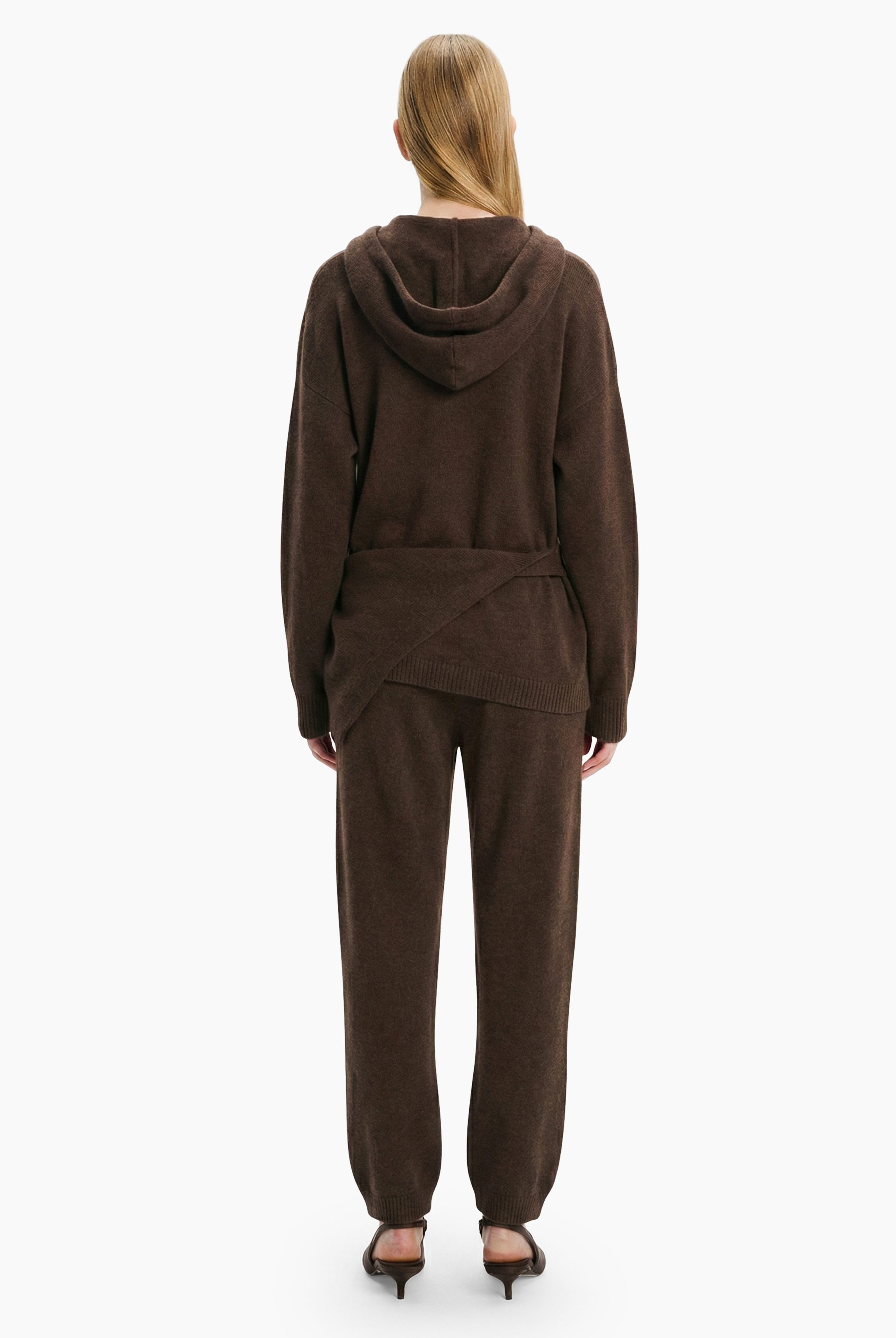 Sarah cashmere Sweater - Ebony – back view