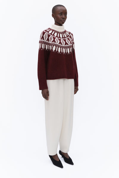 Whistler - Ivory & New Burgundy