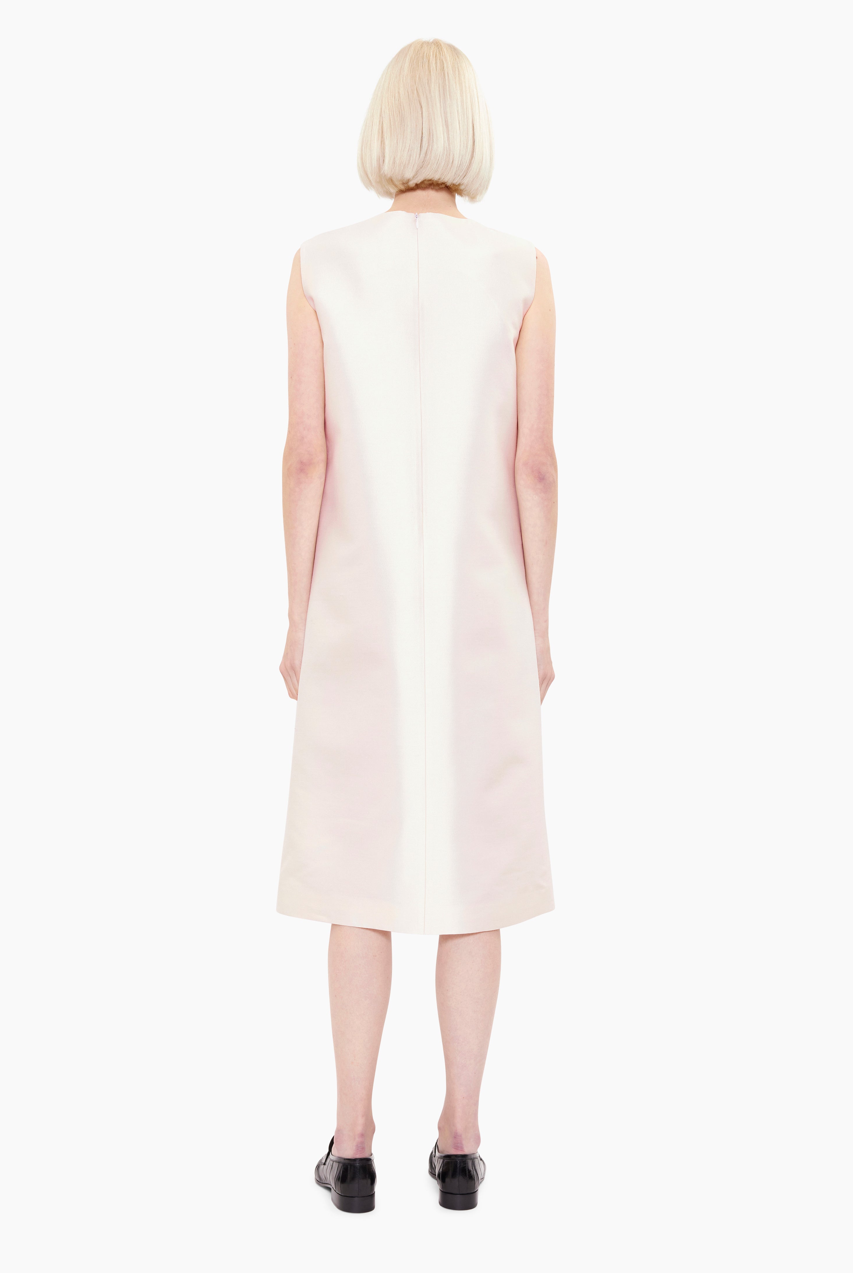 Maidstone cashmere Dress - Ivory – back view
