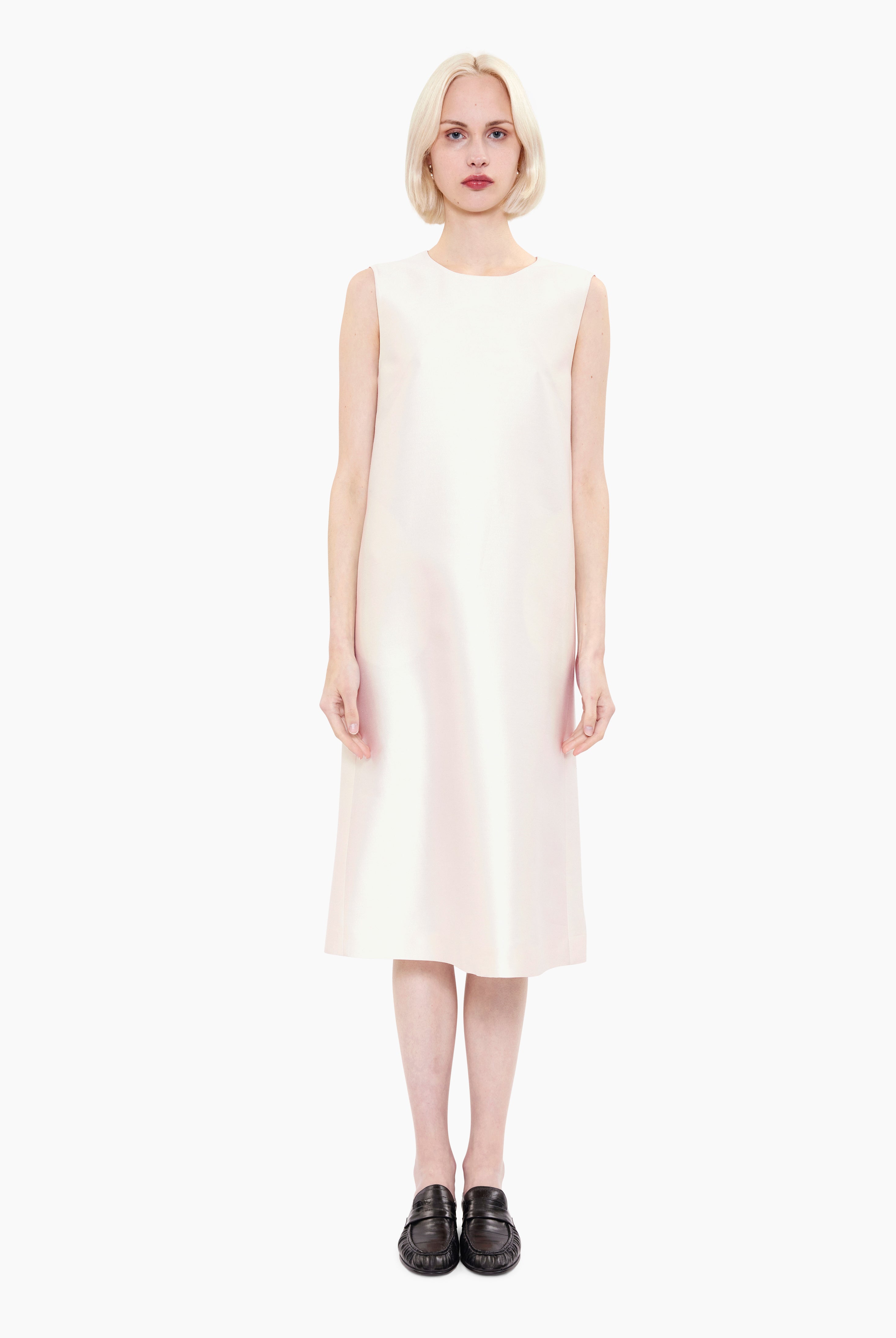 Maidstone cashmere Dress - Ivory – front view