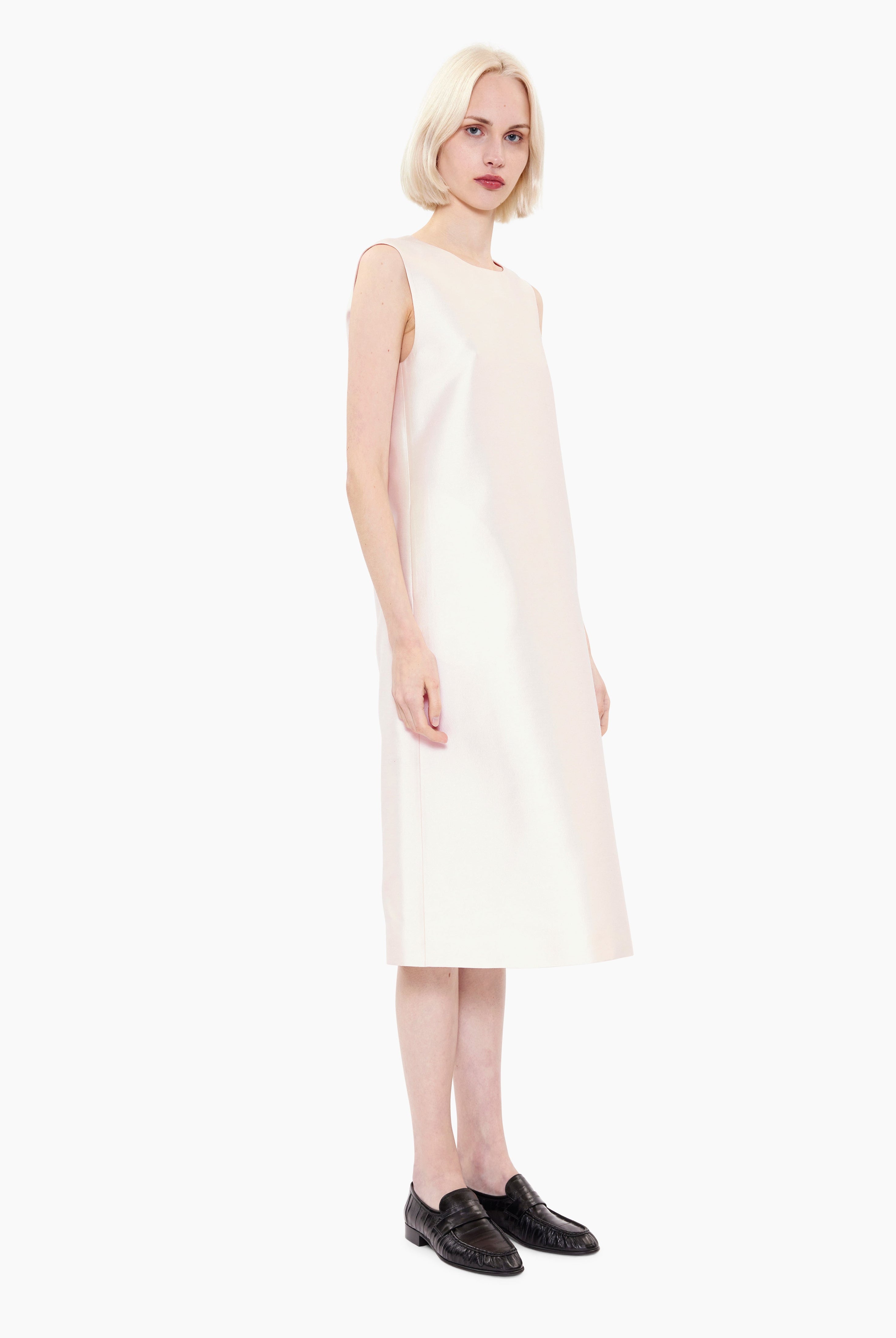 Maidstone cashmere Dress - Ivory – side view