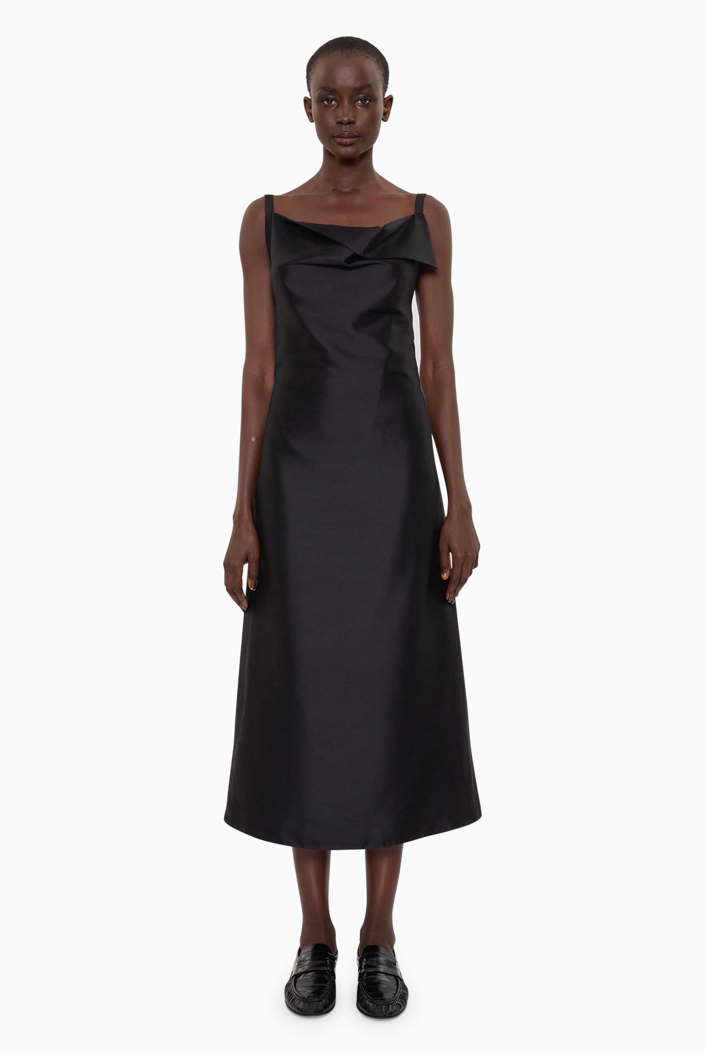 Isadora cashmere Dress - Black – front view