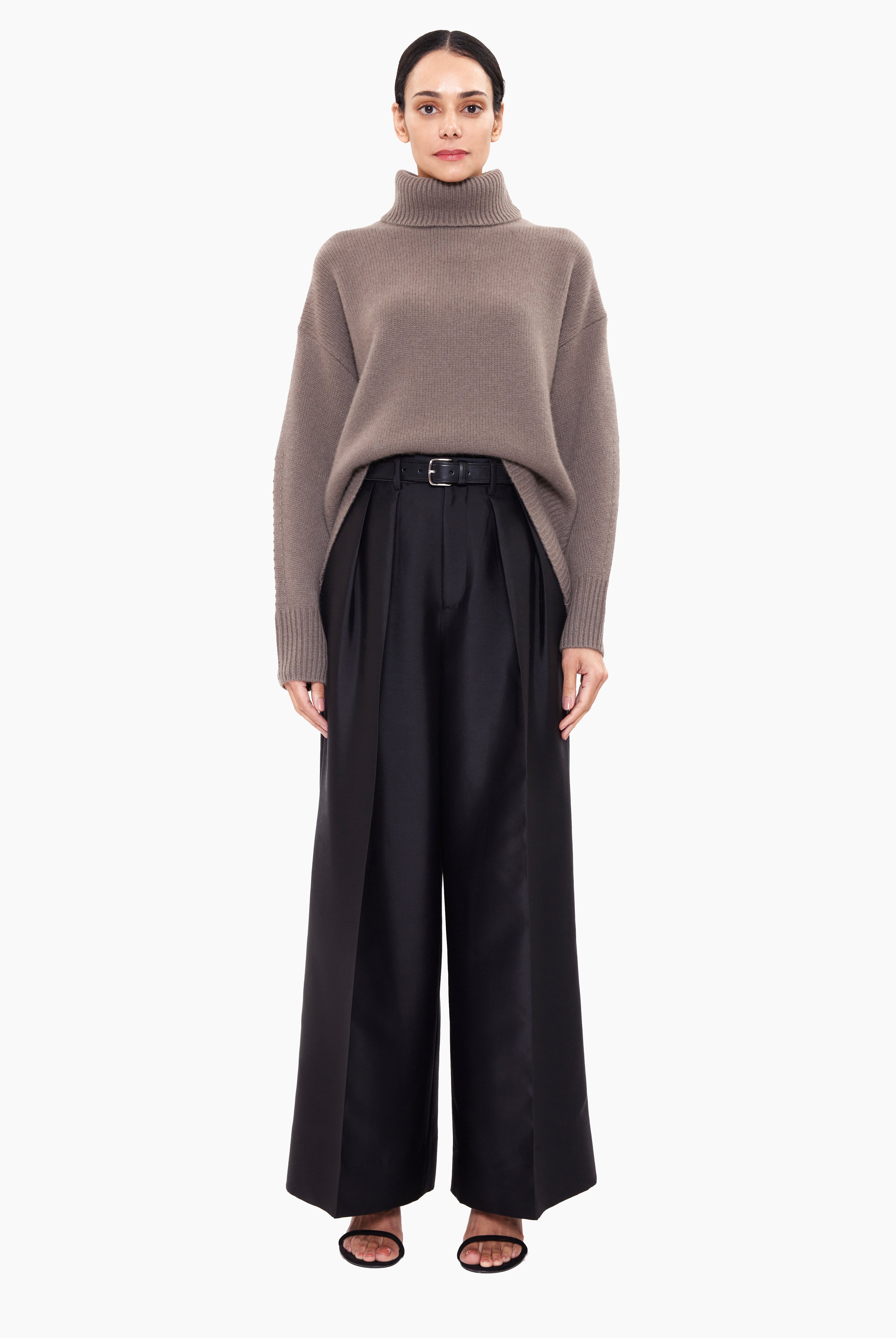 New Melody cashmere Trousers - Black – front view