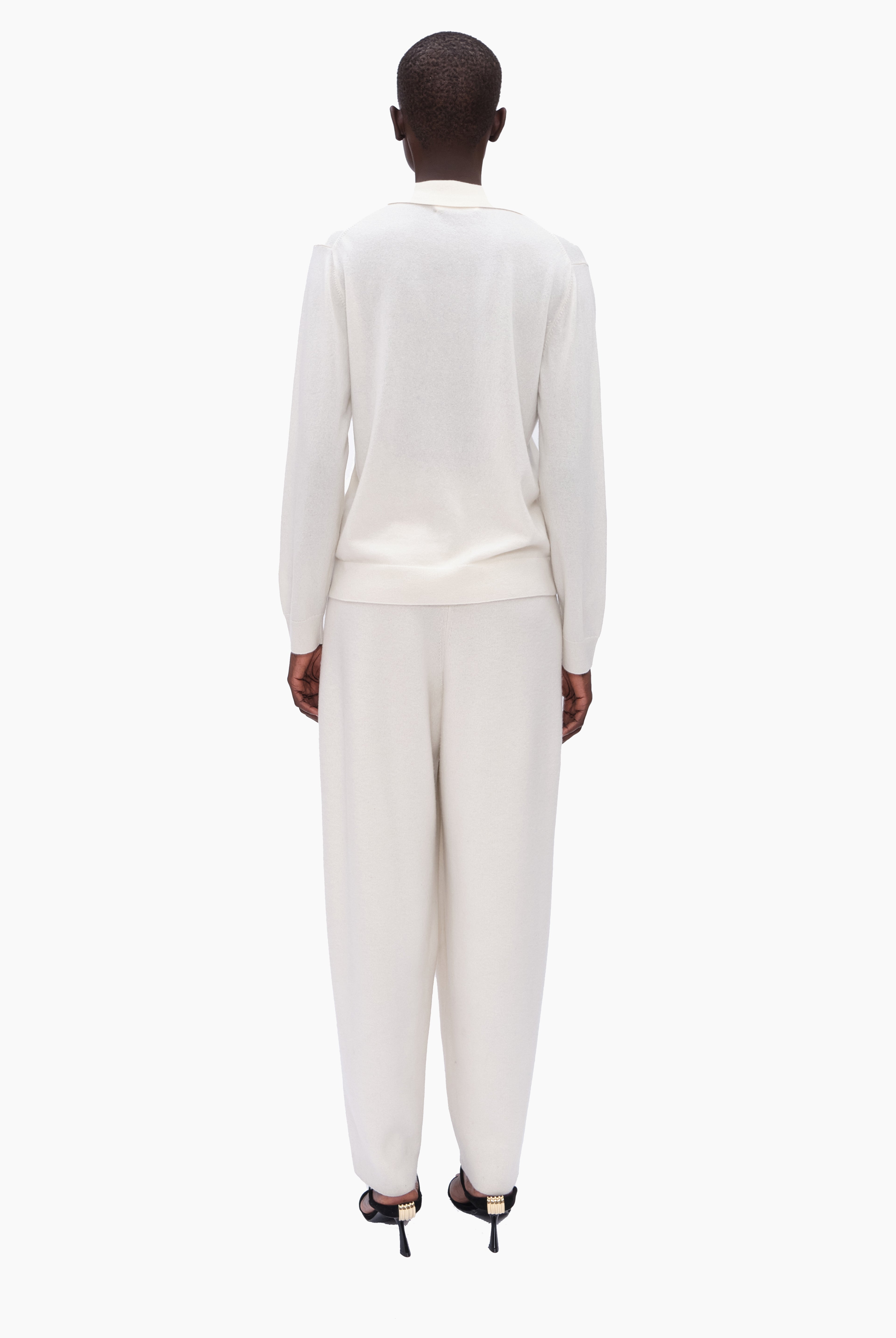 Canterbury cashmere Sweater - Ivory – back view