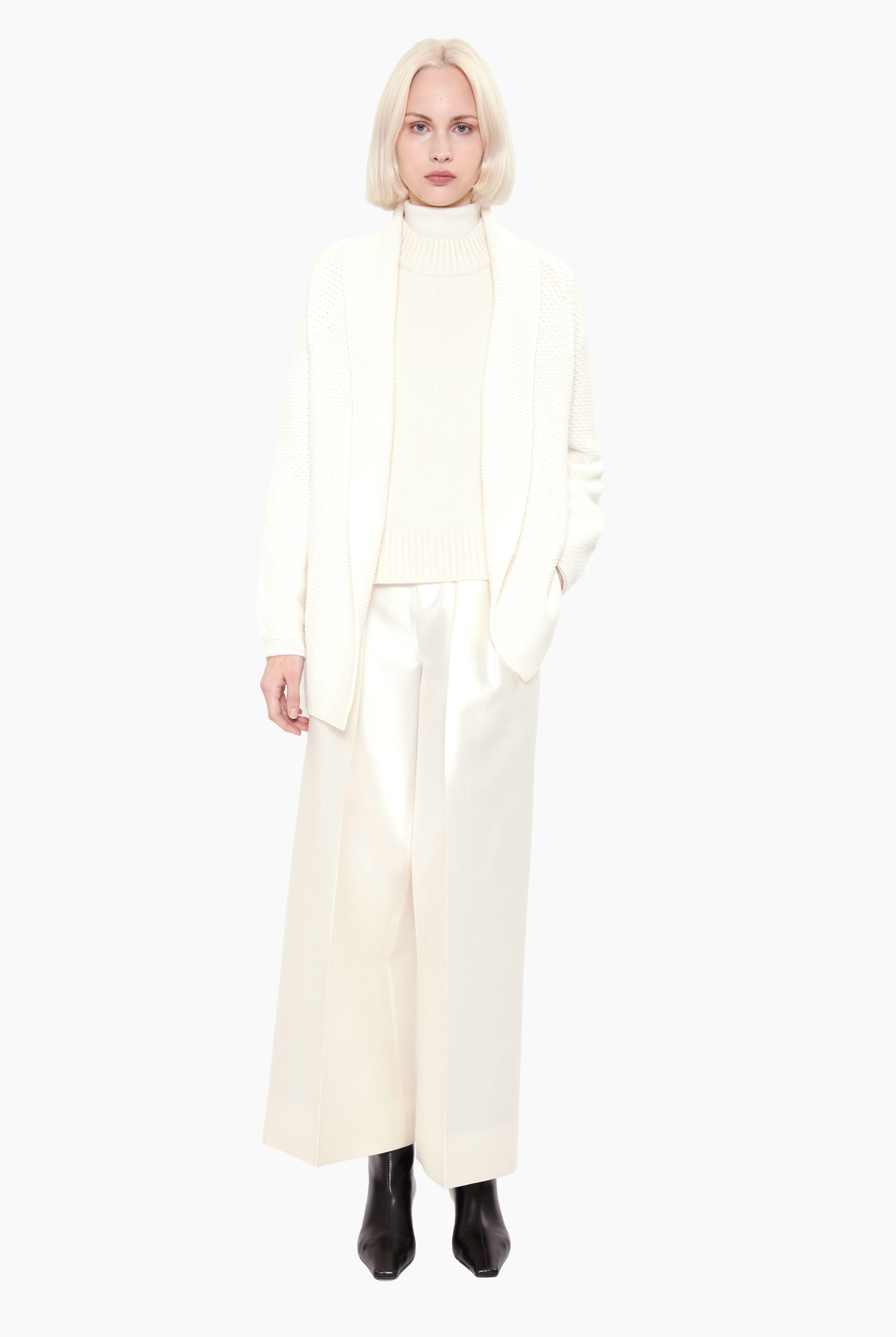 Chantel cashmere Cardigan - Ivory