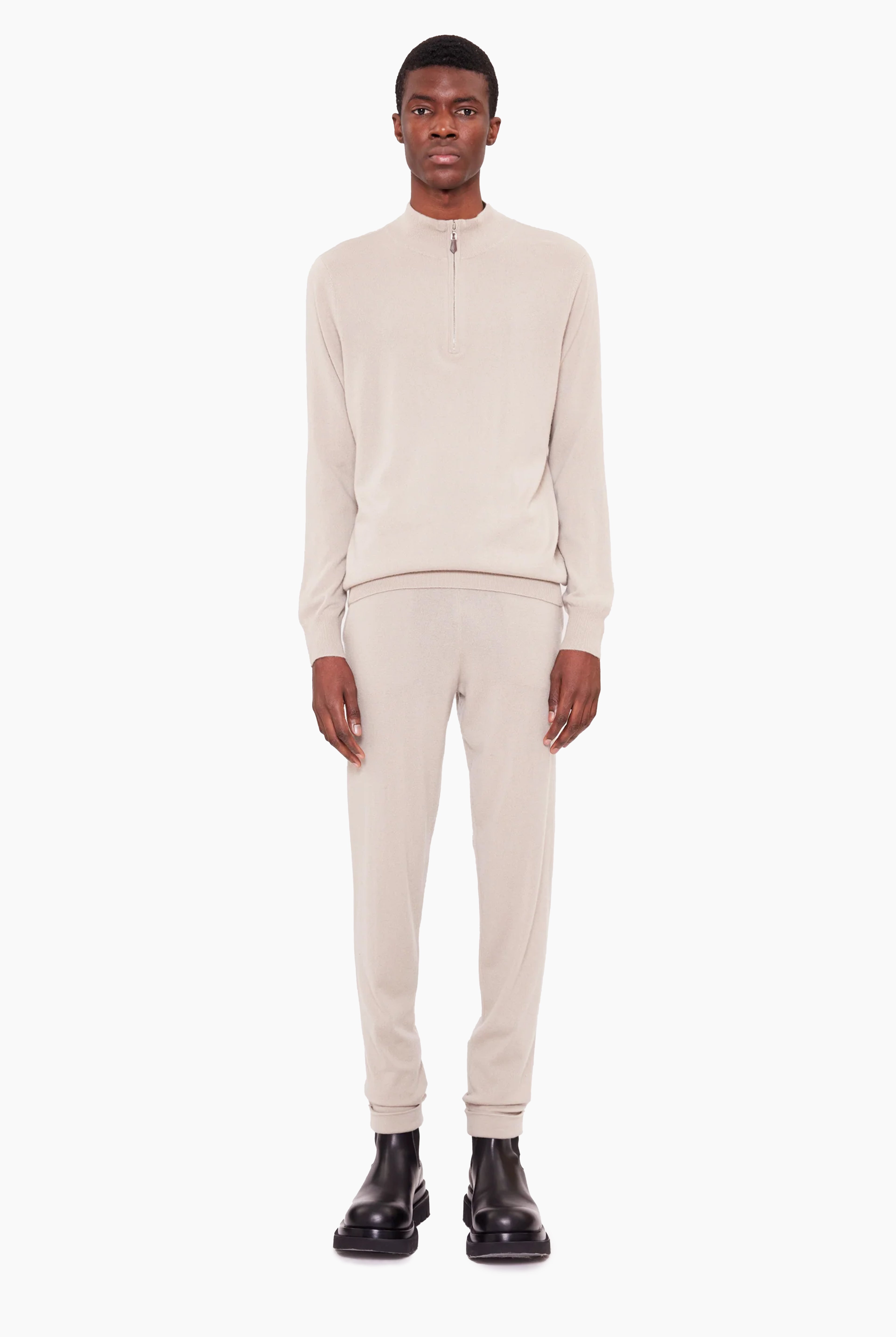 Mr Fenchurch cashmere Sweater - Plaza Taupe