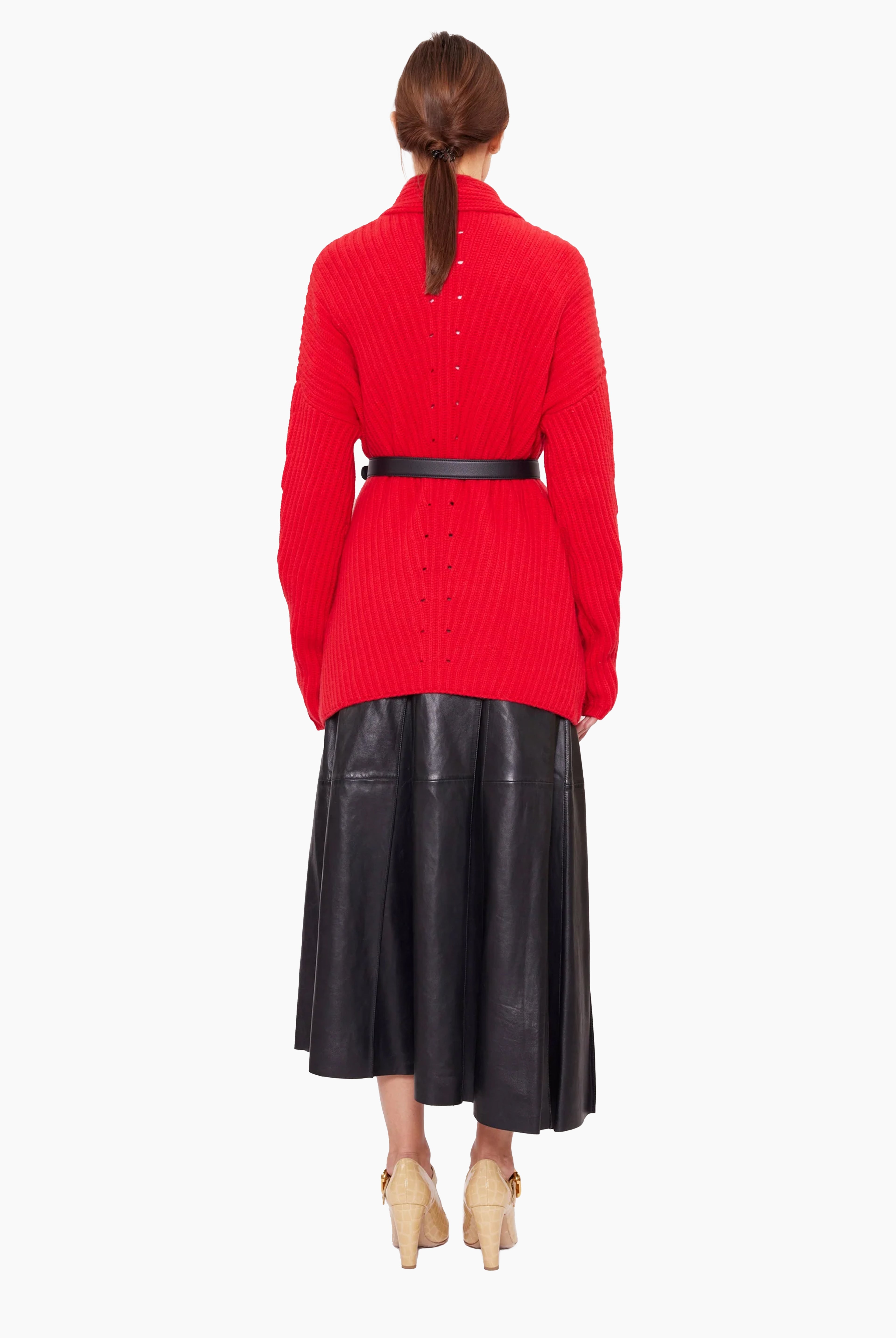 Julia cashmere Cardigan - Red