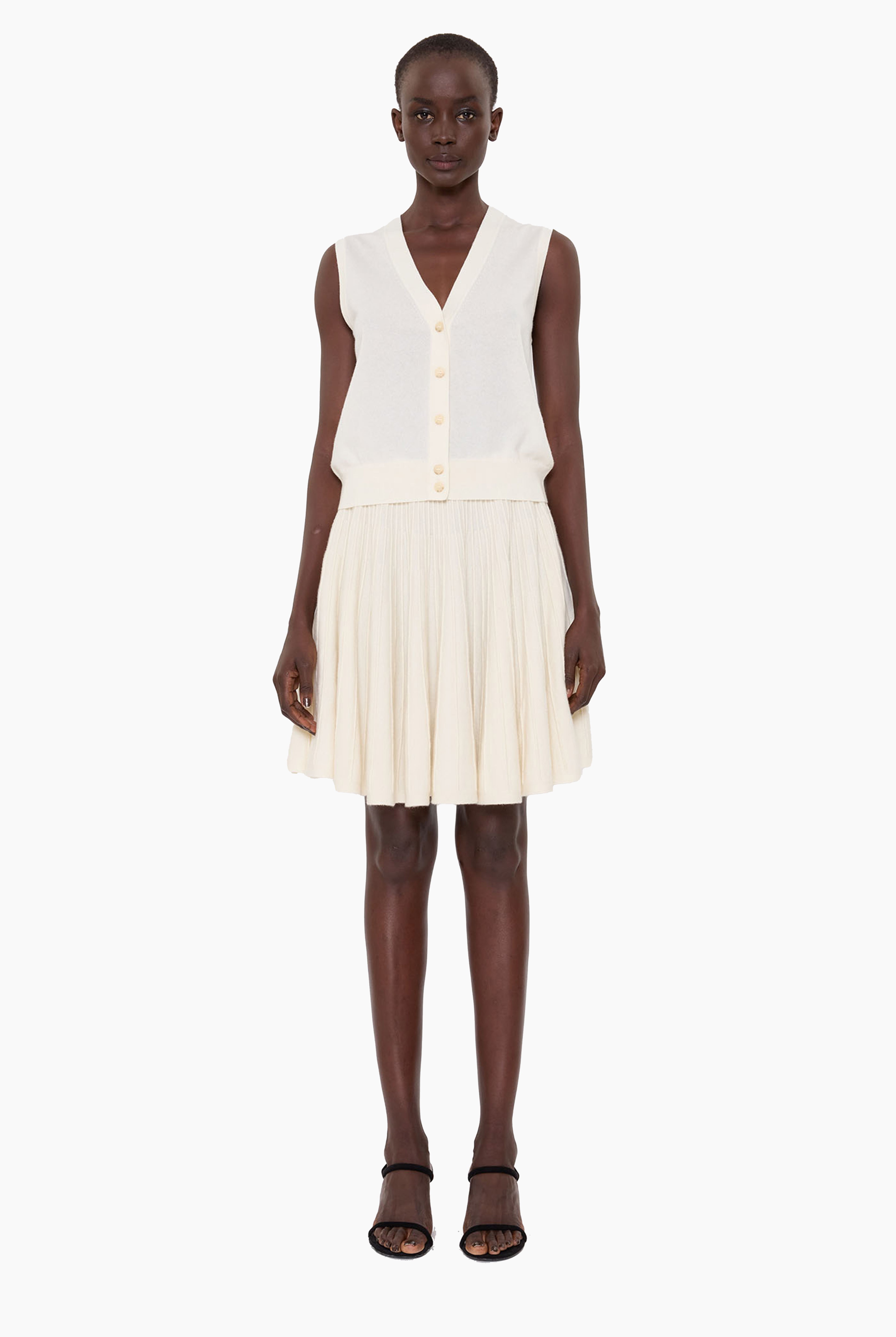 Dixi cashmere Skirt - Ivory
