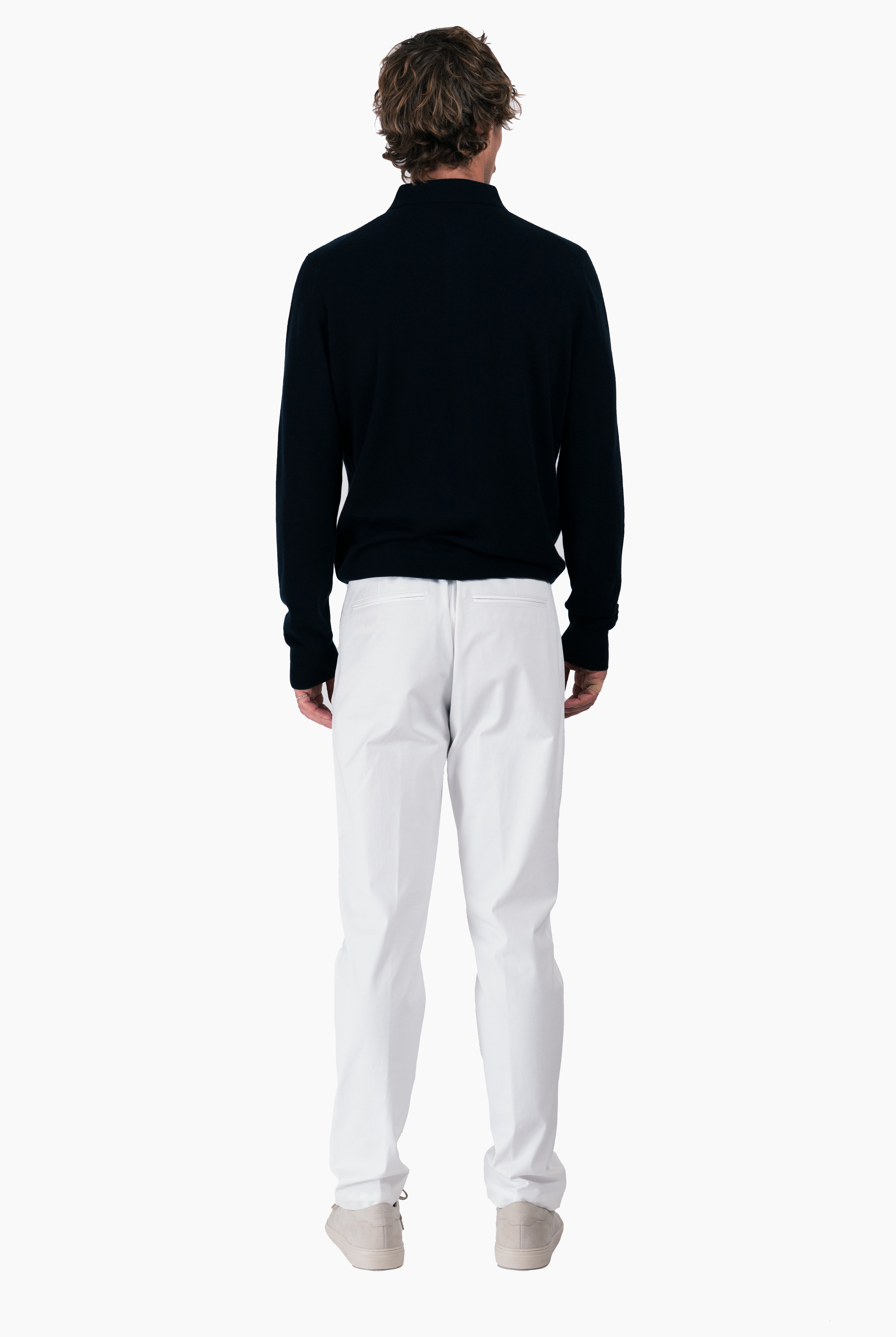 Mr Ginsberg cashmere Sweater - Navy – back view