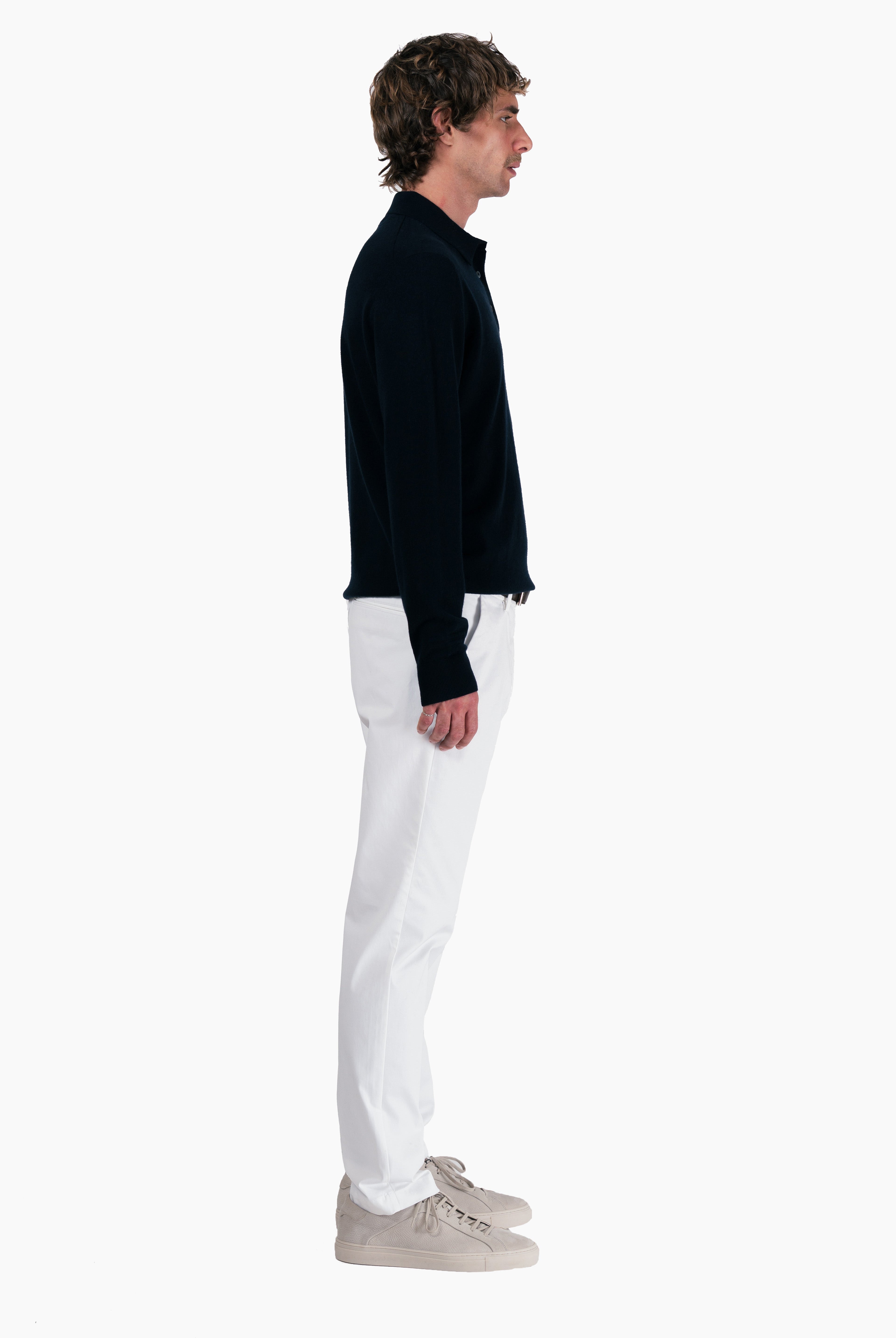 Mr Ginsberg cashmere Sweater - Navy – side view