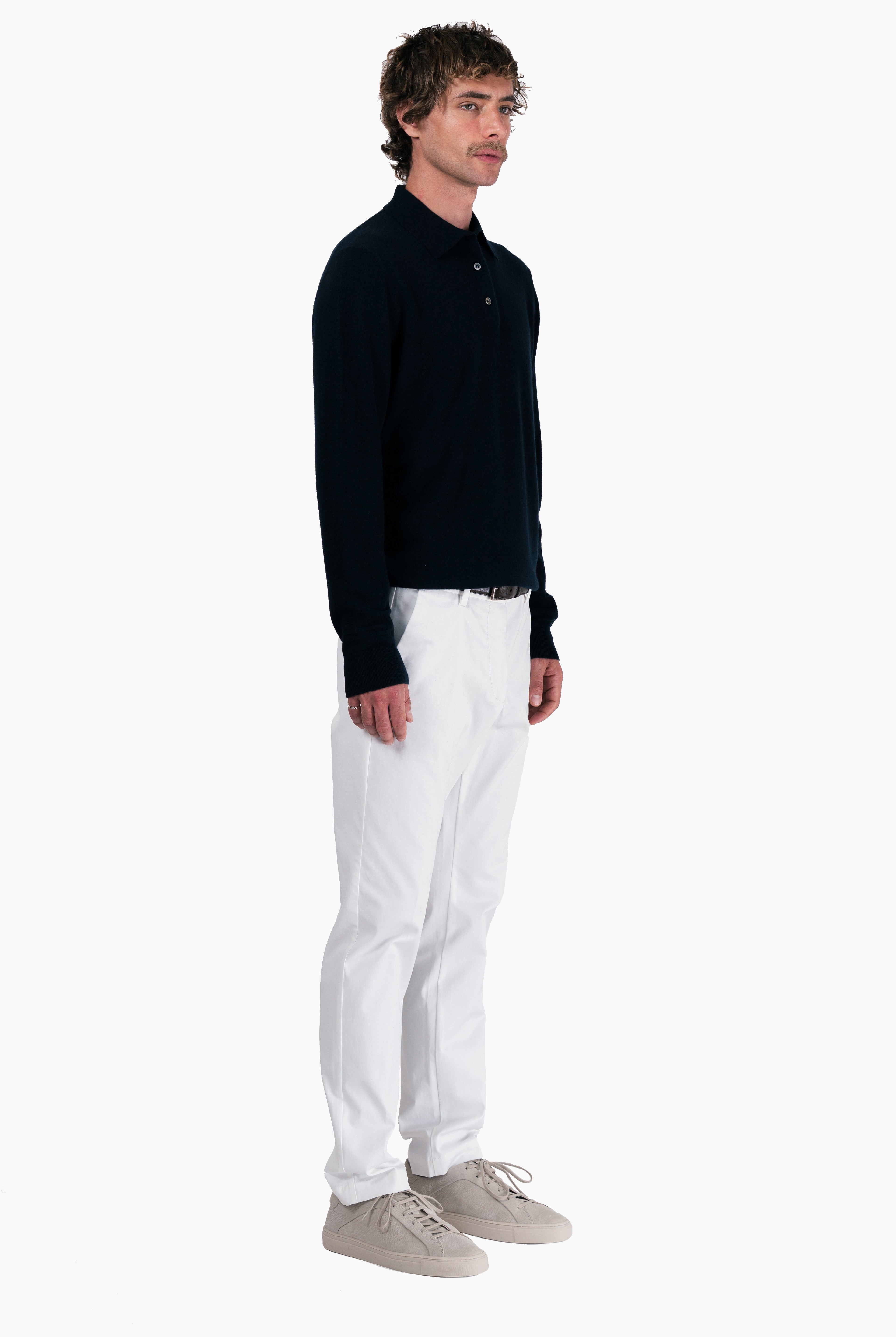 Mr Ginsberg cashmere Sweater - Navy – side view