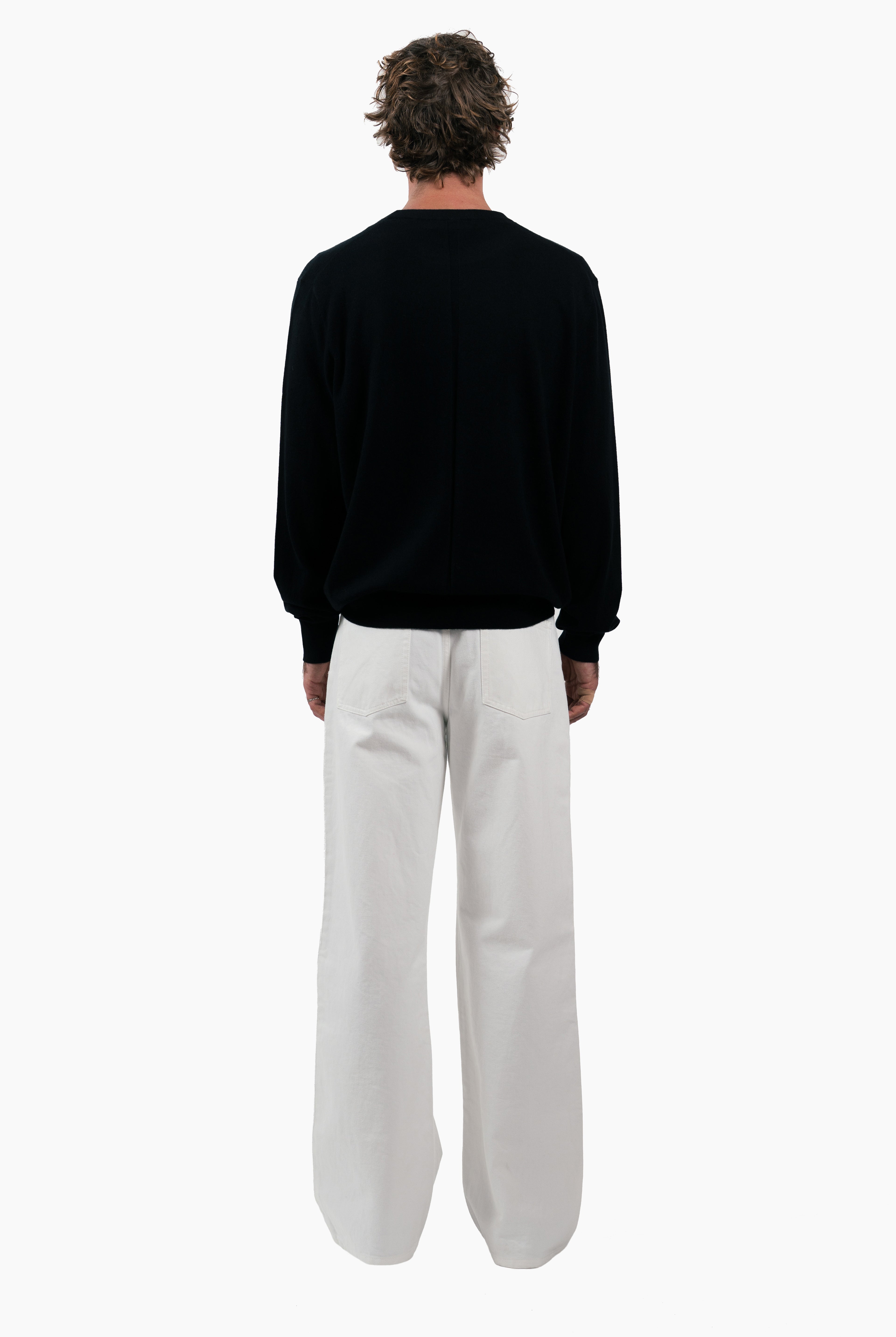 Mr Tom cashmere Sweater - Black – back view