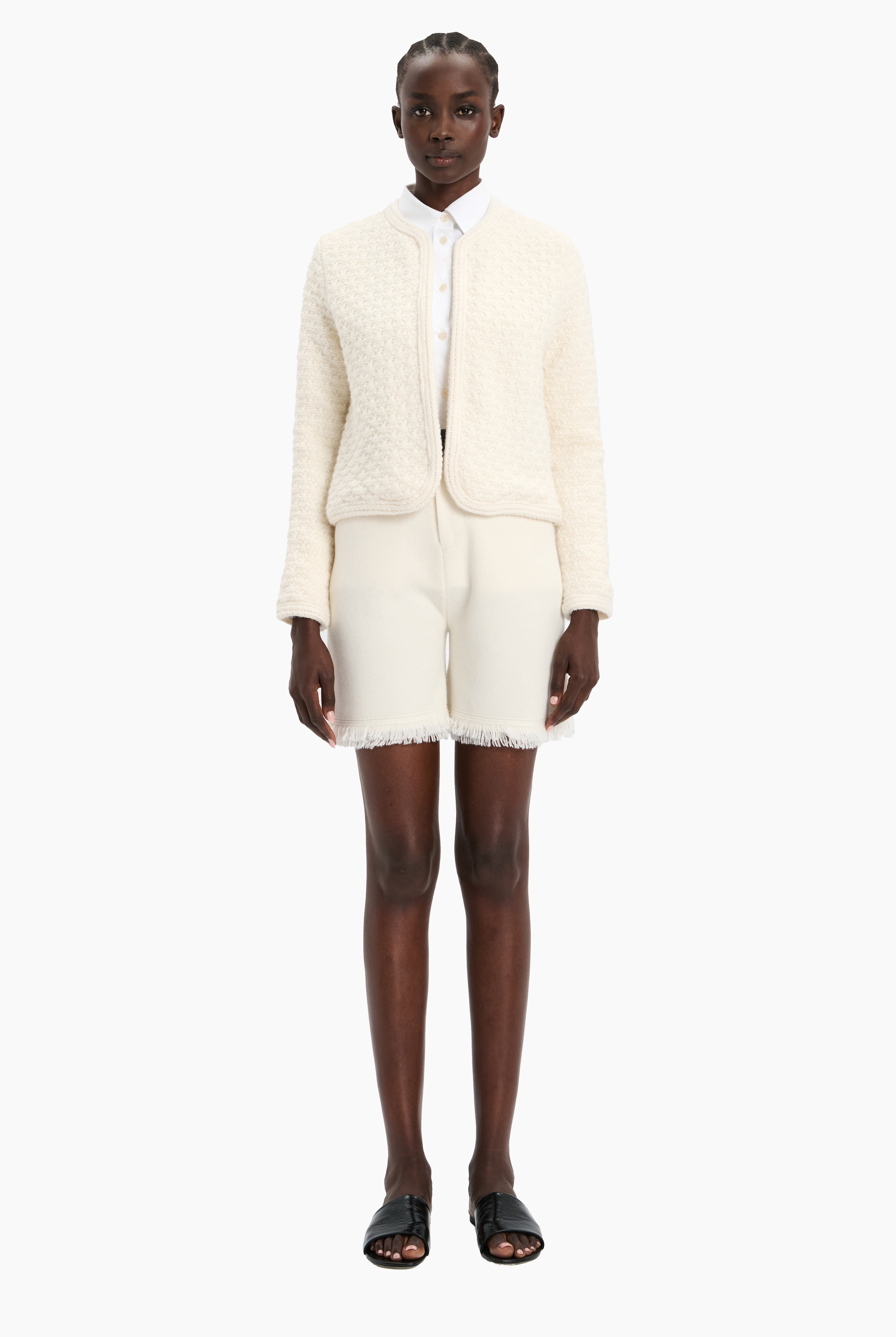 The Tate cashmere Jacket - Ivory