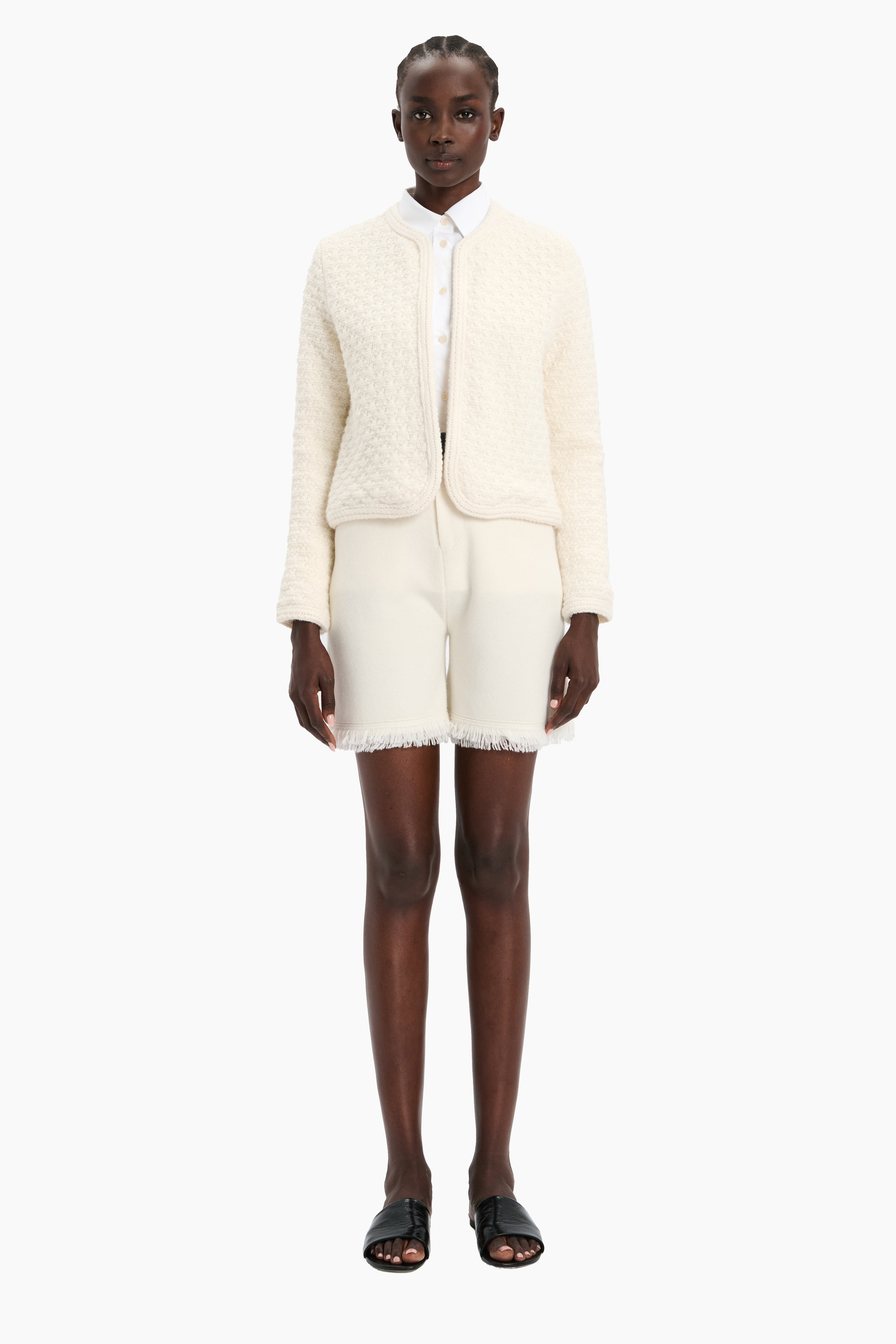 The Tate cashmere Jacket - Ivory