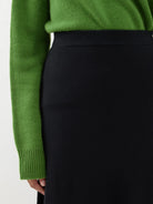 Allison cashmere Skirt - Black