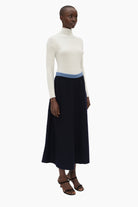 Olivia cashmere Skirt - Navy