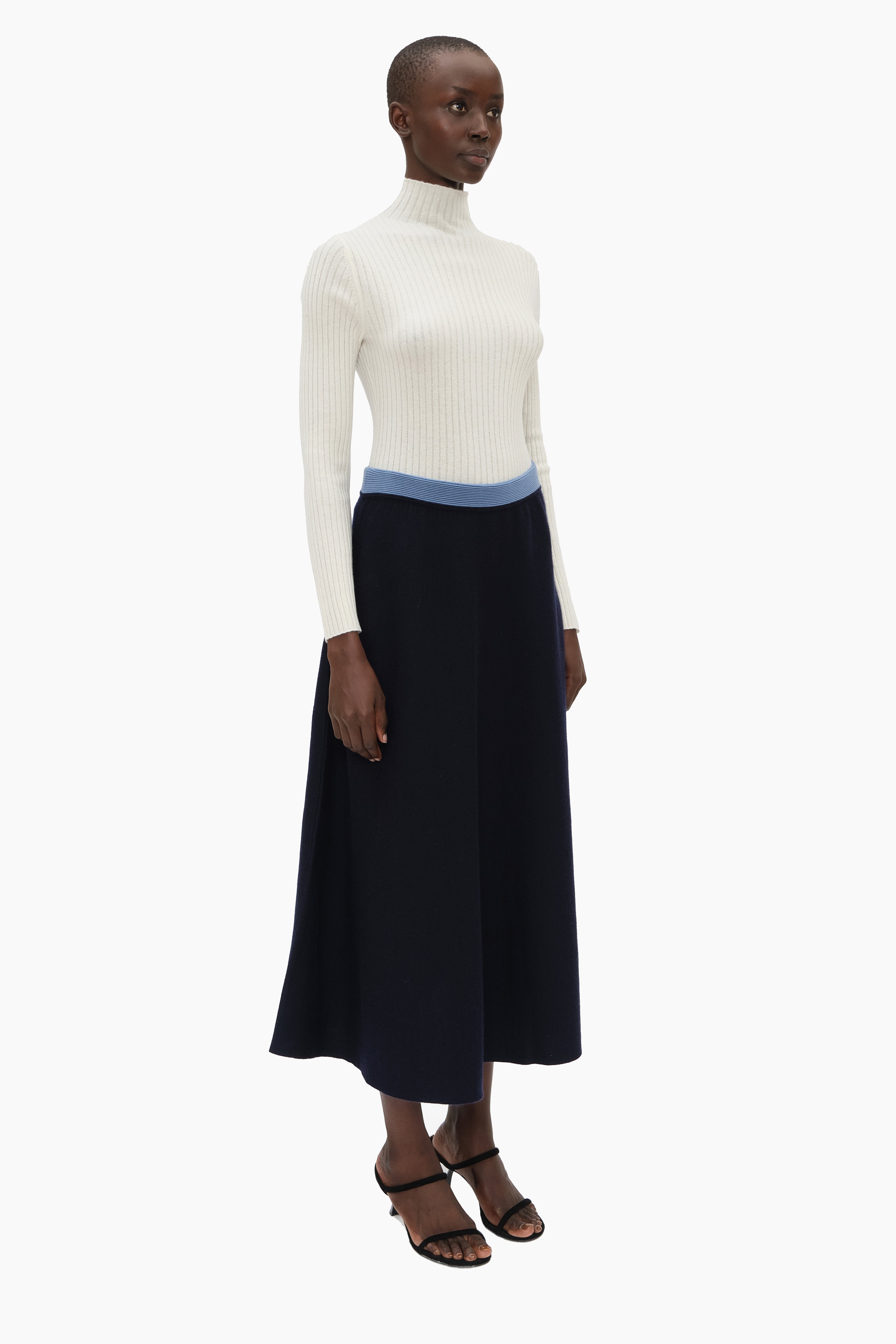 Olivia cashmere Skirt - Navy