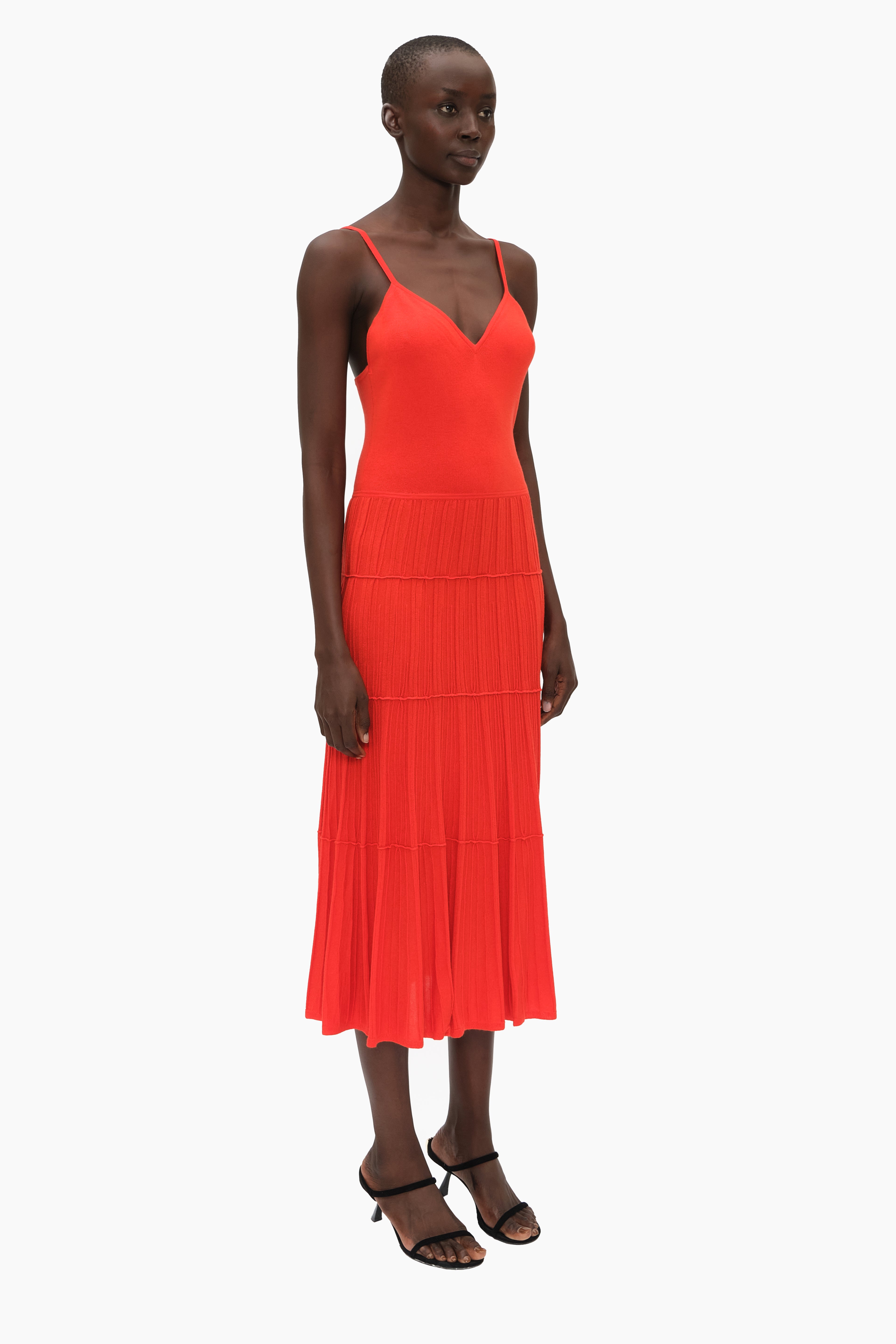 Rosemary cashmere Dress - Power Red
