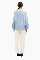 Benham cashmere Sweater - Sky Blue – back view