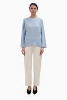 Benham cashmere Sweater - Sky Blue – front view