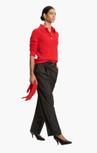 Bessi cashmere Sweater - Postbox Red – styling shot
