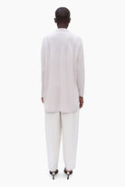 Bonnie cashmere Shirt - Dove – back view