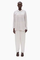 Bonnie cashmere Shirt - Dove – front view