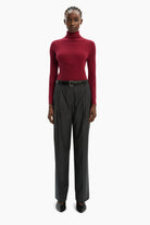 Ariana cashmere Sweater - Maroon – front view