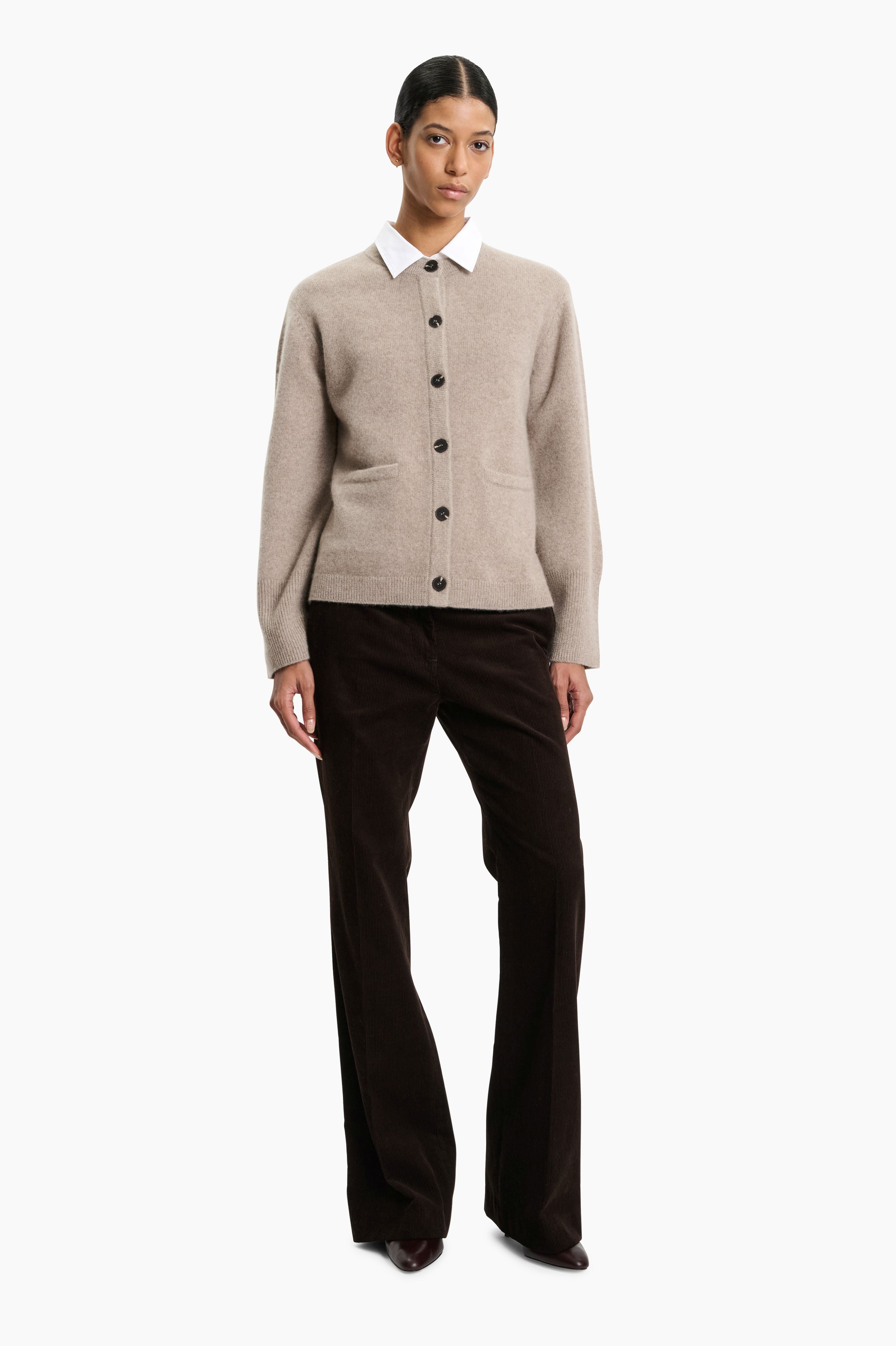 Belvedere cashmere Cardigan - Beige Melange