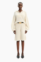 Cambell cashmere Sweater - Ivory – front view
