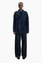 Mr Arizona cashmere Jacket - Navy – front view