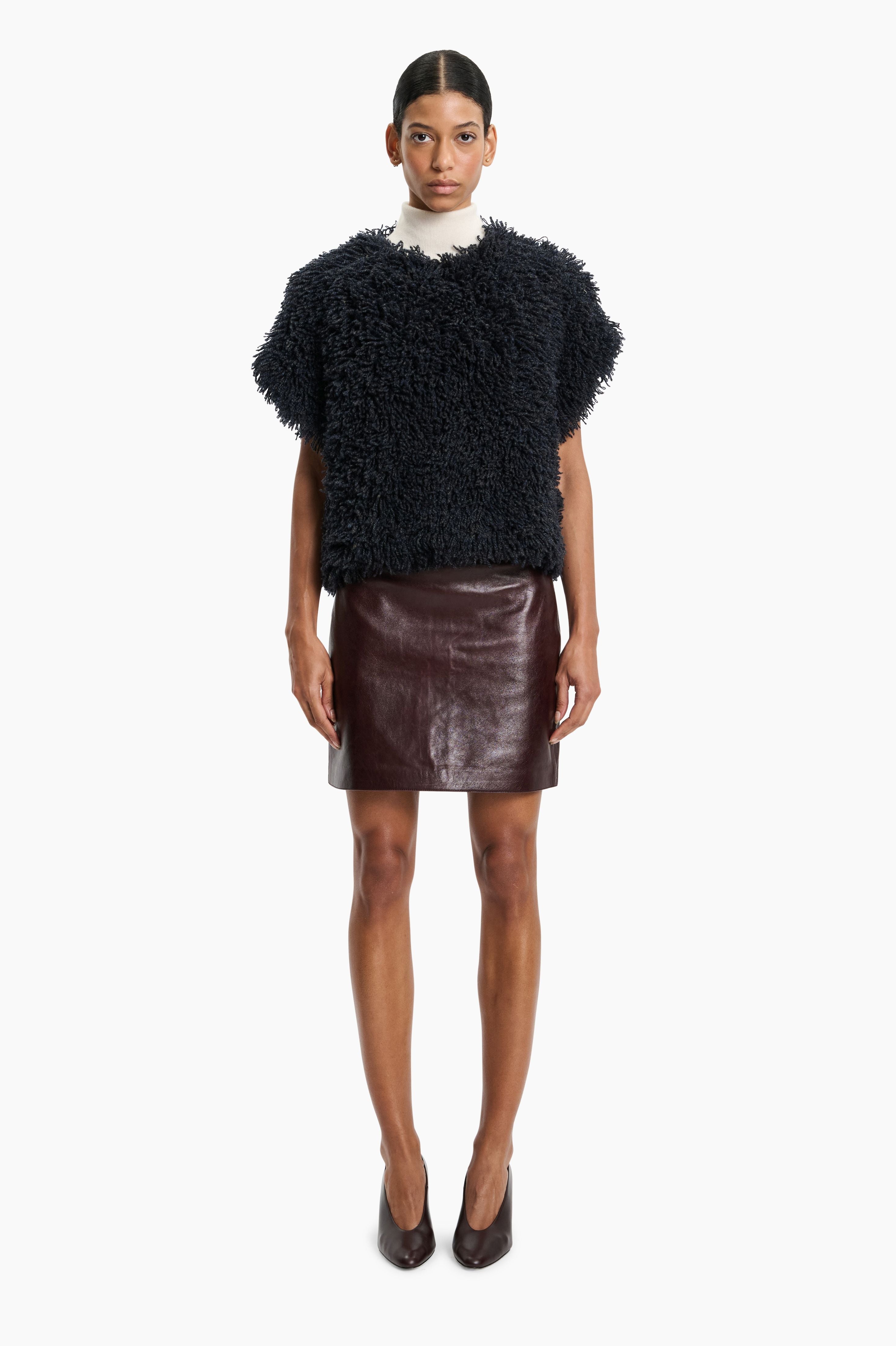 Seville cashmere Sweater - Teddy Marl – front view