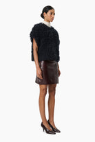 Seville cashmere Sweater - Teddy Marl – side view