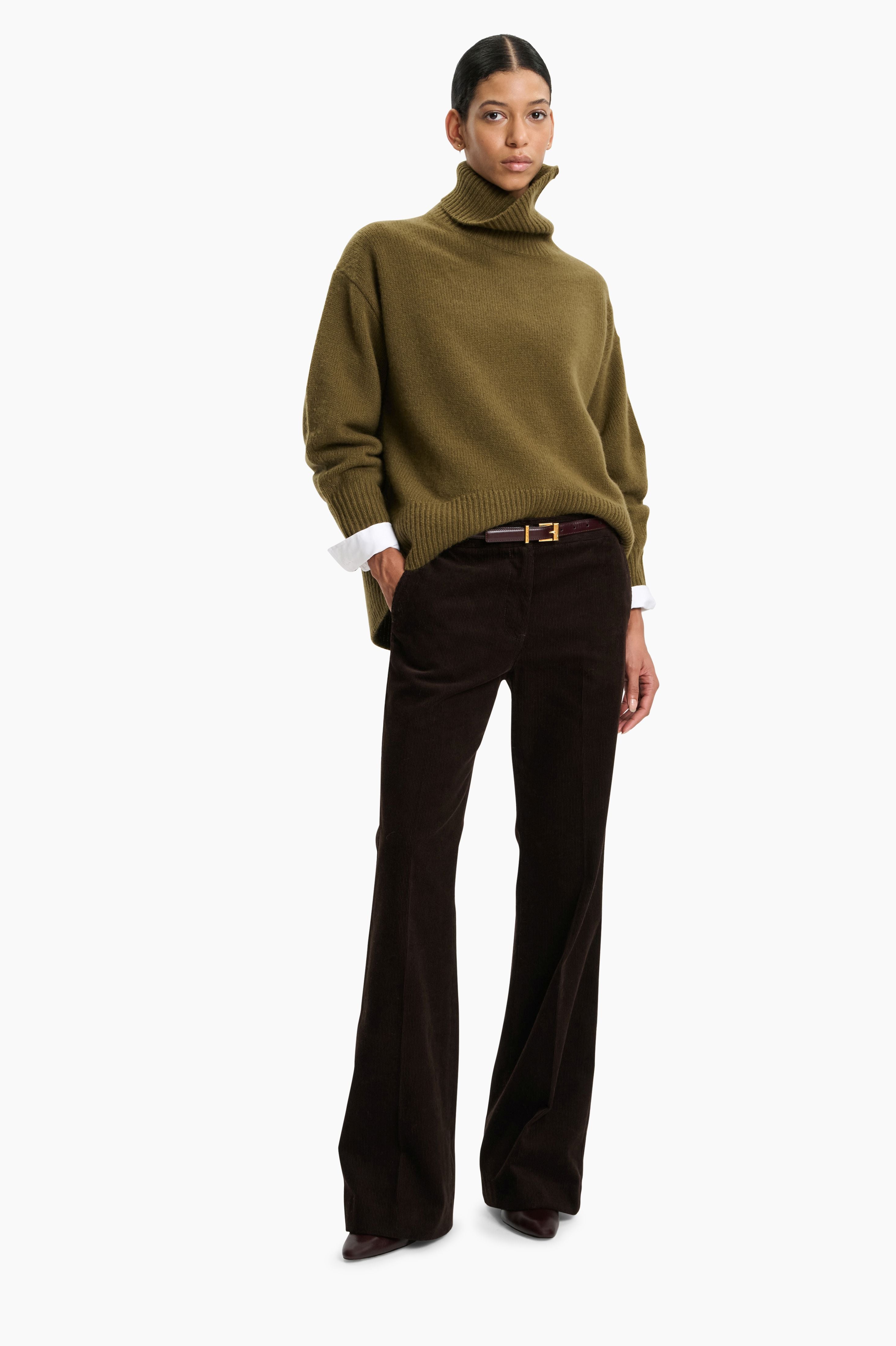 World's End cashmere Sweater - Highland Moss