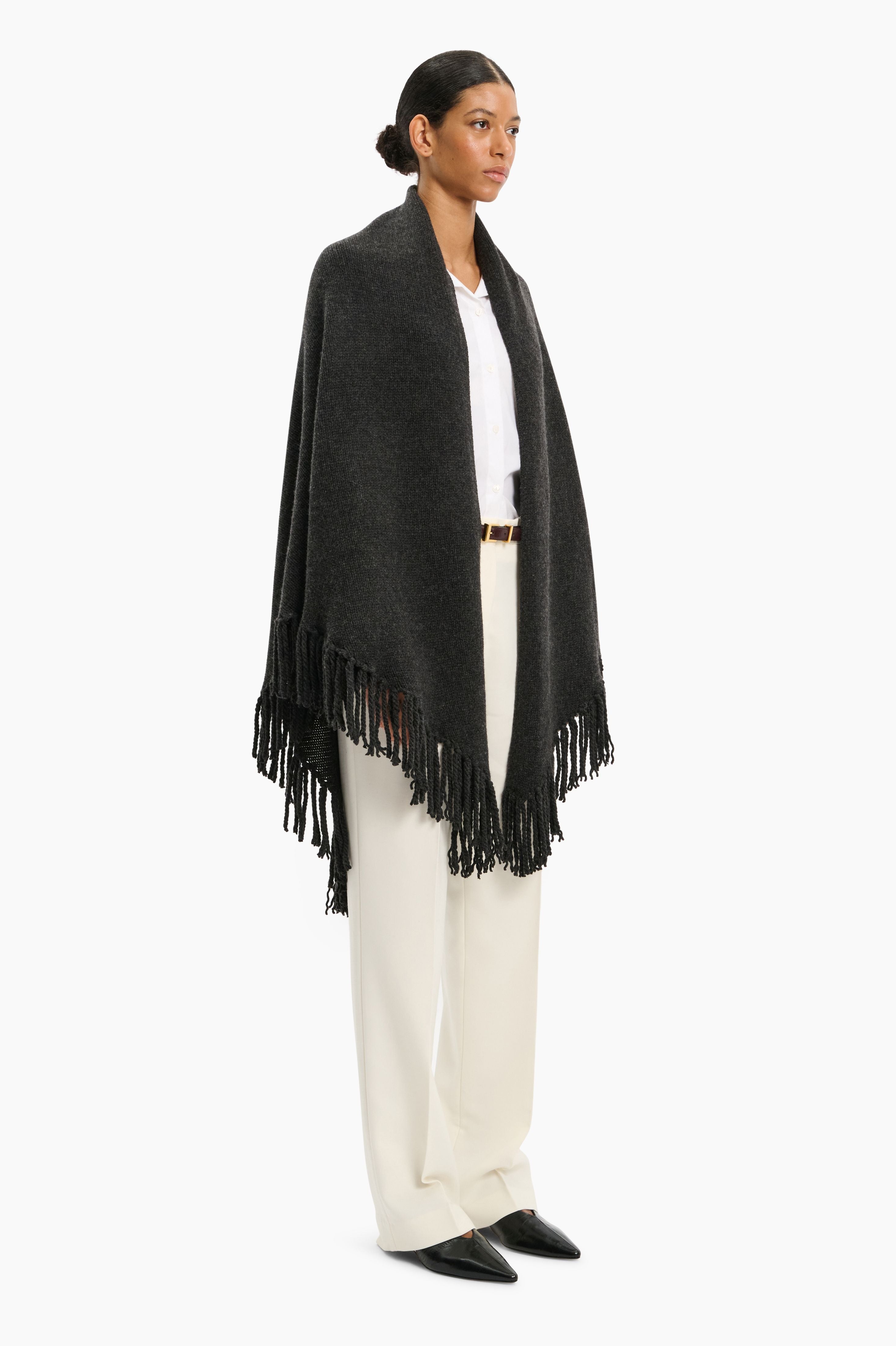 Duchess Poncho - Dark Charcoal