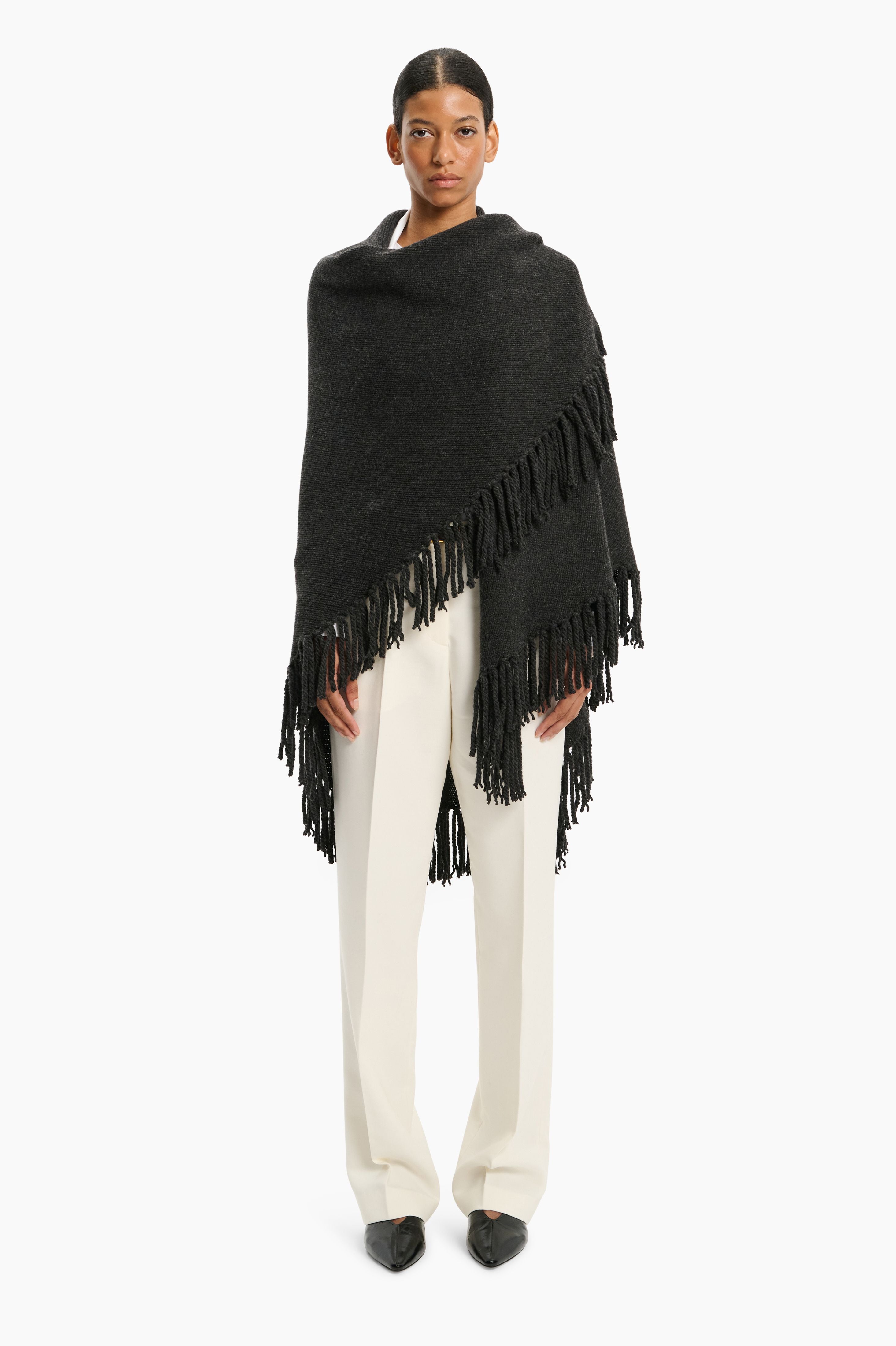 Duchess Poncho - Dark Charcoal
