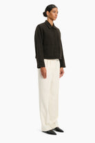 Hadley cashmere Jacket - Brown Wood