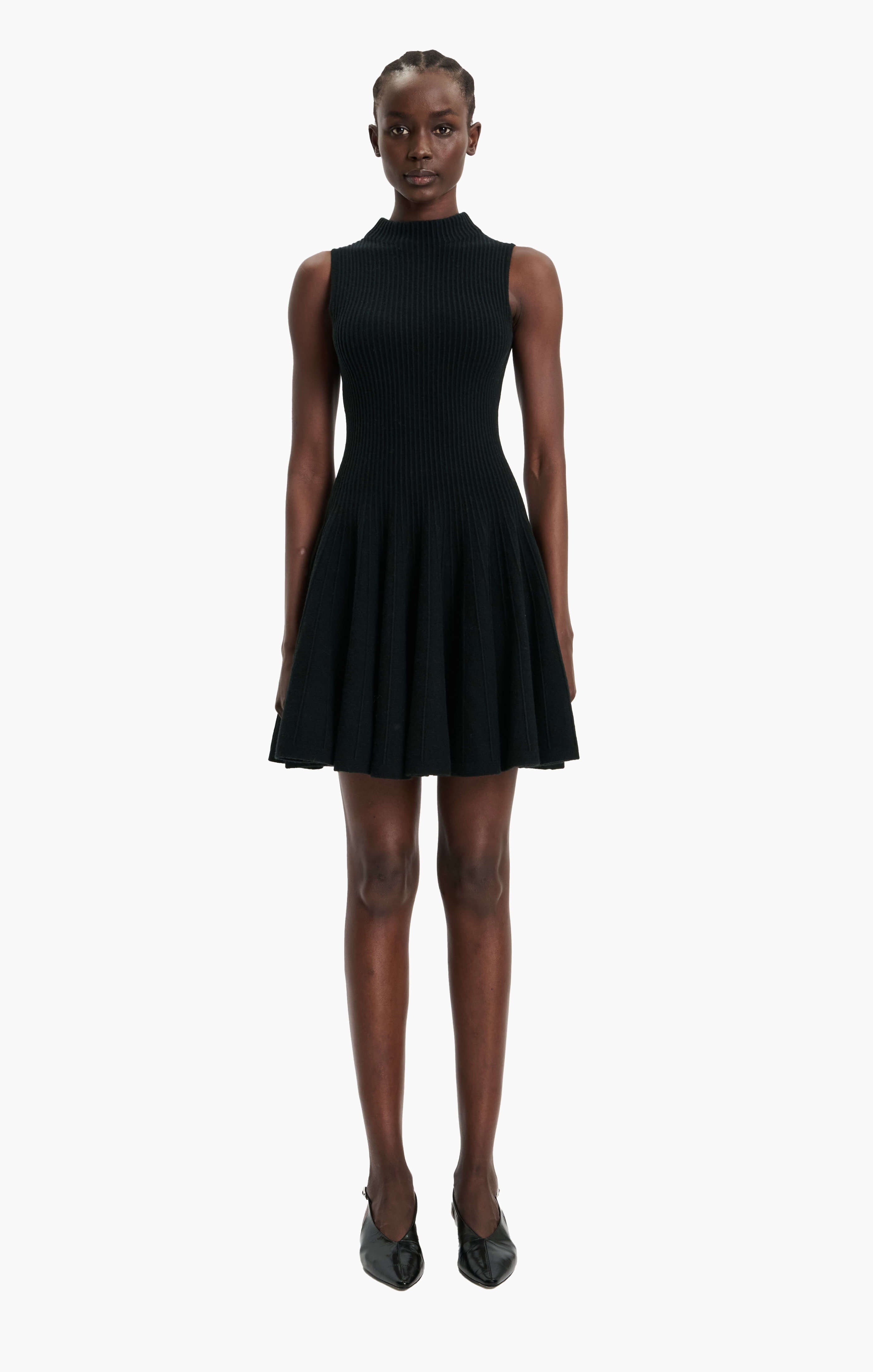 Darla cashmere Dress - Black – front view