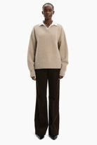 Estelle cashmere Sweater - Beige Melange
