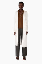Belinda cashmere Cardigan - Ivory – front view