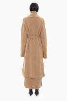 Hope cashmere Cardigan - Dark Camel – back view