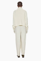 New Blakely cashmere Cardigan - Ivory – back view