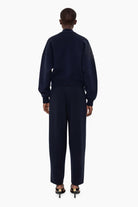 Jace cashmere Sweater - Navy – back view