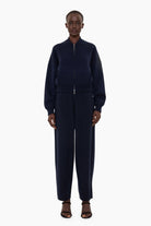 Tabitha cashmere Trousers - Navy – front view