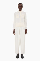Kaci cashmere Cardigan - Ivory – front view