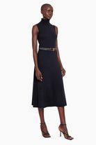 Naima cashmere Dress - Black – side view