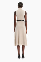 Naima cashmere Dress - Feather – back view